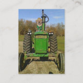 おもしろいかかわいい使用された農機具 名刺 (裏面)