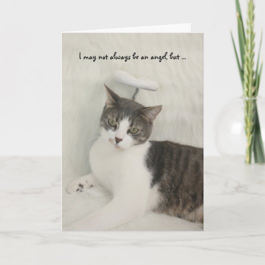 おもしろいかかわいい天使 カード (正面)