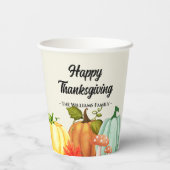 おもしろいかぼちゃ感謝祭 紙コップ (裏面)