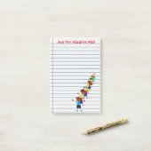 おもしろいからかってるの？先生の投稿ノート ポストイット (デスク上)