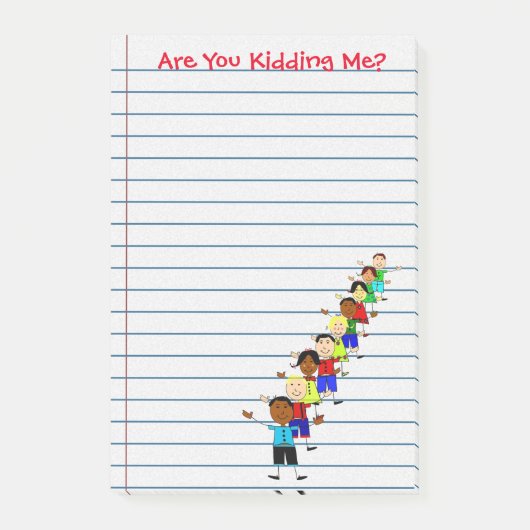 おもしろいからかってるの？先生の投稿ノート ポストイット (正面)