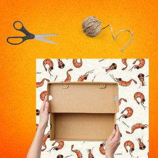 おもしろいかわいいエビティッシュペーパー 薄葉紙