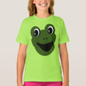 おもしろいかわいいカエル顔簡単ハロウィーンの衣装Tシャツ Tシャツ (正面)