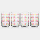 おもしろいかわいいカスタム文字会話ハート ガラス缶 (左)