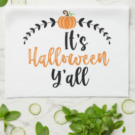 おもしろいかわいいカボチャザハロウィンオール キッチンタオル