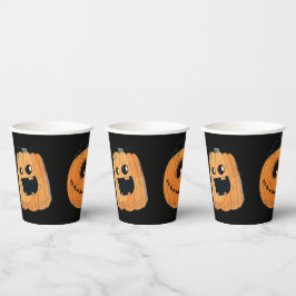 おもしろいかわいいカボチャ彫刻ハローウィンパーティ 紙コップ