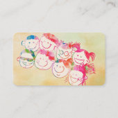 おもしろいかわいいキッズビジネスカード 名刺 (裏面)