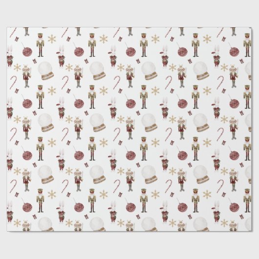 おもしろいかわいいクリスマスの水色アクセント3ギフト ラッピングペーパー (フラット)