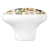 おもしろいかわいいジャングル動物 セラミックノブ (側面)