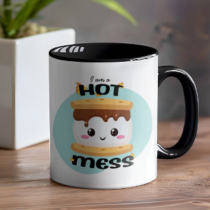 おもしろいかわいいズモーズホットメイスン マグカップ