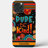 おもしろいかわいいトレンディーモダンドゥードベグリー名前をカスタムする Case-Mate iPhoneケース (裏面)