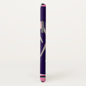 おもしろいかわいいピンクレトロレコードプレーヤーパターン Case-Mate iPhoneケース (裏面/右)