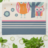 おもしろいかわいいフクロウべ風変わり引用文 キッチンタオル (折り畳み)