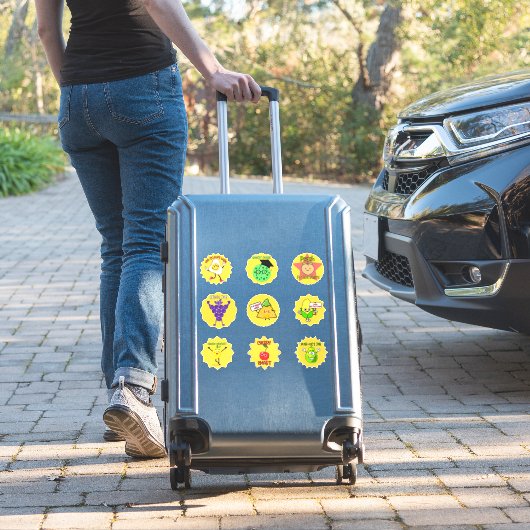 おもしろいかわいいフルーツ&フード先生リワードステッカー シール (スーツケースインサイチュ)