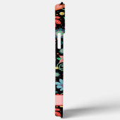 おもしろいかわいいフローラハートインスピリチュアブラックパターン Case-Mate iPhoneケース (裏面 / 右)