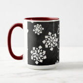 おもしろいかわいいベビーその冷たい外側の黒板 マグカップ (左)