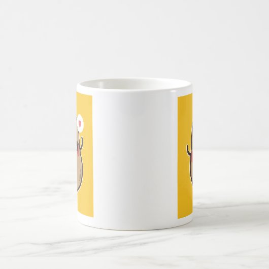 おもしろいかわいいポテトカワイイ女子グラ10代のフィックギフト コーヒーマグカップ (中央)