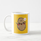 おもしろいかわいいポテトカワイイ女子グラ10代のフィックギフト コーヒーマグカップ (左)