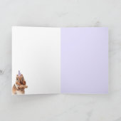 おもしろいかわいい動物リスお祝いカード サンキューカード (内部)