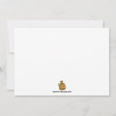 おもしろいかわいい女の子の海賊誕生日パーティーの招待 招待状 (裏面)