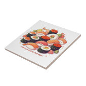 おもしろいかわいい寿司 タイル (側面)