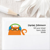 おもしろいかわいい差出人住所 ラベル (インサイチュ)