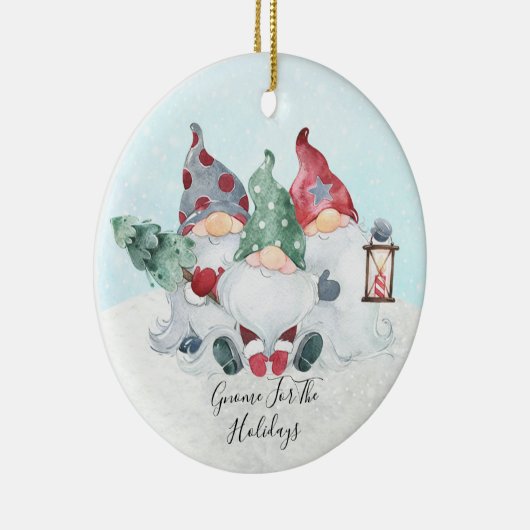 おもしろいかわいい格言のための休日のクリスマス セラミックオーナメント (右)