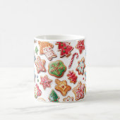 おもしろいかわいい水の色クリスマスクッキーMag コーヒーマグカップ (中央)