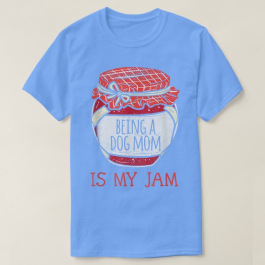 おもしろいかわいい犬の母 Tシャツ (デザイン正面)