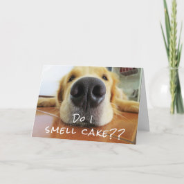 おもしろいかわいい犬ビッグノーズハッピーバースデー カード