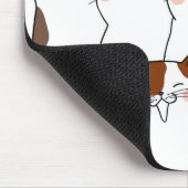 おもしろいかわいい猫 マウスパッド (コーナー)