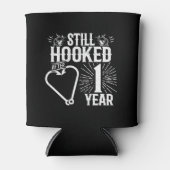 おもしろいかわいい1周年記念結婚したカップル1 缶クーラー (正面)