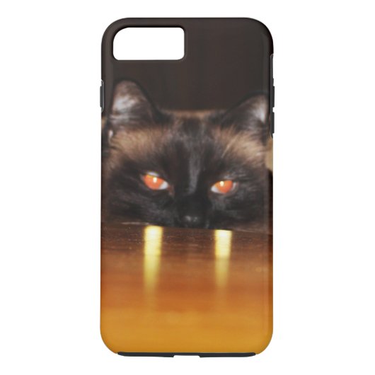 、おもしろいかわいい、吸血鬼猫 Case-Mate iPhoneケース (裏面)