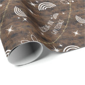 おもしろいかわいいLGBTゲイチディングクリスマスライトパターン ラッピングペーパー (ロールコーナー)