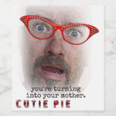 おもしろいかわいこちゃんパイワインラベル！ ワインラベル (シングルラベル)