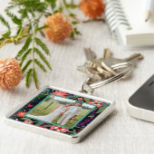 おもしろいかわいらしフローラトンボ写真インスピレーション キーホルダー (側面)