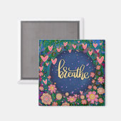 おもしろいかわいらしフローラモダン振動 マグネット (正面/裏面)