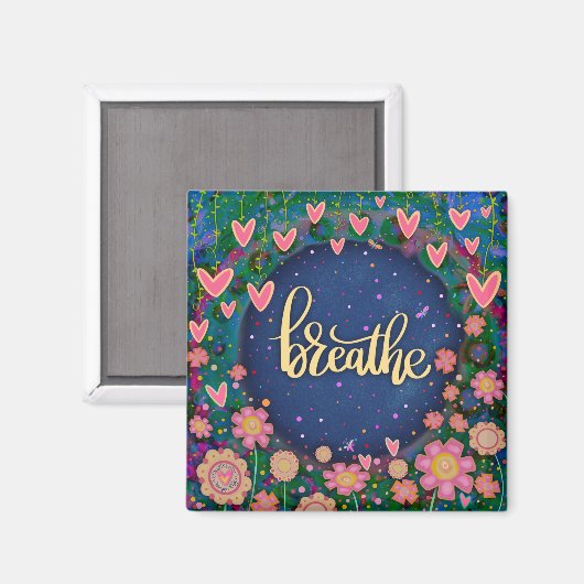 おもしろいかわいらしフローラモダン振動 マグネット (正面/裏面)