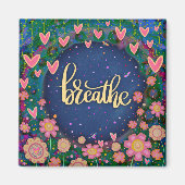 おもしろいかわいらしフローラモダン振動 マグネット (正面)