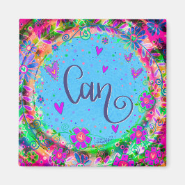 おもしろいかわいらしフローラモダン検査 マグネット