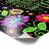 おもしろいかわいらしフローラ希望は恐怖より強い フォトプリント            (角)