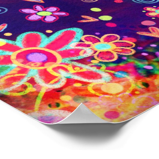 おもしろいかわいらしフローラ検索ジョイ引用文インスパイアズ ポスター (角)