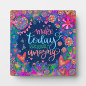 おもしろいかわいらし感動的フローラアメージング引用文 フォトプラーク (正面)