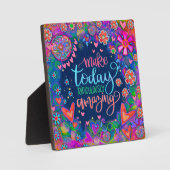 おもしろいかわいらし感動的フローラアメージング引用文 フォトプラーク (正面)