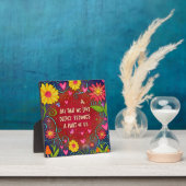 おもしろいかわいらしAll We Love引用文フローラ 感動的 フォトプラーク (インサイチュ)