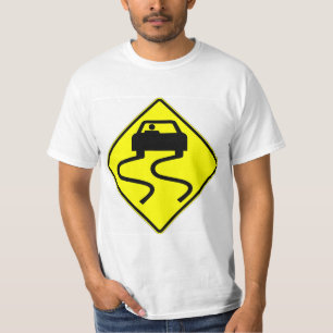おもしろいがぬれると滑りやすいTシャツ Tシャツ