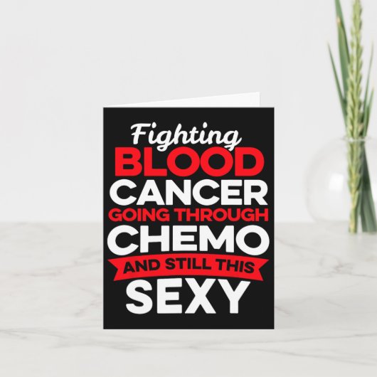 おもしろいがん戦闘機の血液がん患者Chemo Ther カード (正面)