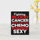 おもしろいがん戦闘機の血液がん患者Chemo Ther カード (黄色い花)