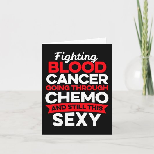 おもしろいがん戦闘機の血液がん患者Chemo Ther カード (正面)
