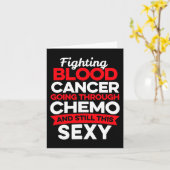 おもしろいがん戦闘機の血液がん患者Chemo Ther カード (黄色い花)